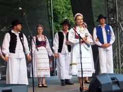 Romanian dancers performing at the 2022 Prague Romanian Festival