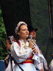 Prague Romanian Festival celebration with dancers in traditional attire