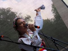 Performers on stage at the Romanian Festival in Prague on November 9, 2022