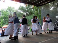 traditional Romanian performers at the 2022 Prague Romanian Festival