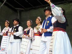 Colorful parade during the Prague Romanian Festival