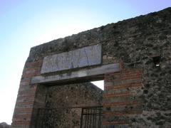 Temple of Isis ruins in Pompeii