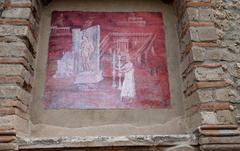 Fresco at Temple of Isis in Pompeii