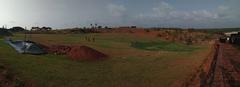 Scenic view of Bekal Fort with greenery