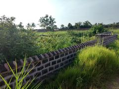 Outer wall of Chandragiri Fort in Kasaragod