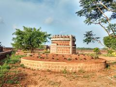 Decorative water tank at Chandragiri Fort