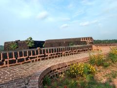 Newly constructed footpath at Chandragiri Fort in Kasaragod