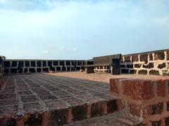 Chandragiri Fort with rectangular structure in Kasaragod