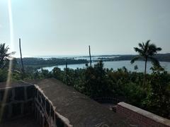 fascinating view from rectangular observation tower at Chandragiri Fort in Kasaragod