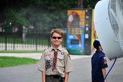 Cub Scout at the Maryland Zoo