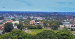 Aerial view of Palakkad from Tipu Fort