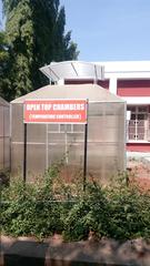 open top chamber for elevated carbon study on vegetation