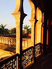 Sunlight on the pillars of Tamil Nadu Agricultural University