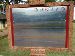 Entrance of Thalassery Fort with historical information board