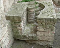 Thermes de Constantin in Arles northeast facade detail