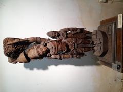 wooden sculpture of Rama and Hanuman from Ramayan