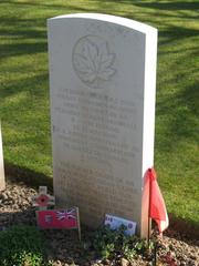 former grave site stone of the Canadian unknown soldier