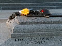 The Tomb of the Unknown Soldier at the National War Memorial in downtown Ottawa