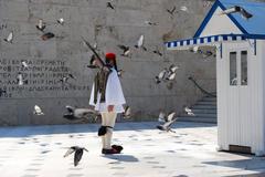 Greek Parliament guard changing ceremony