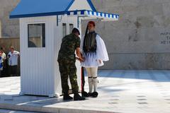 Greek Parliament guard changing ceremony in Athens