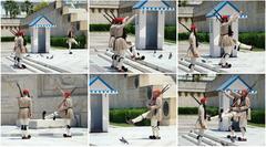 Evzones changing guard at Hellenic Parliament, Athens