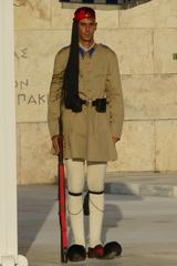 Evzone guard near Greece Parliament