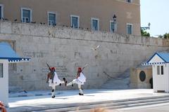 Greek Parliament guard change ceremony in Athens