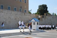 Greek Parliament guard changing ceremony in Athens