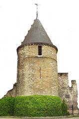 National Heritage Site monument in Brussels with Tour Noire tower