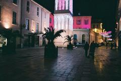 Tour de l'horloge de nuit