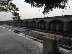 one side of Grand Anicut dam