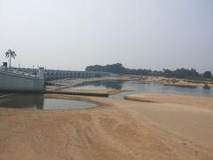 Grand Anicut dam structure with flowing water