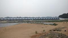 Kallanai Dam surroundings in southeastern Tamil Nadu