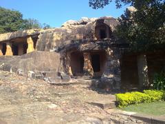 Khandagiri and Udaygiri Caves view