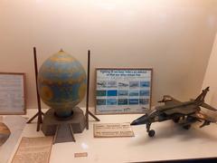 Mangolfier air balloon and fighter jet display at Chennai museum