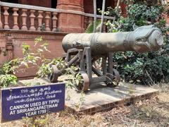 Tipu Sultan's canon at Chennai Museum