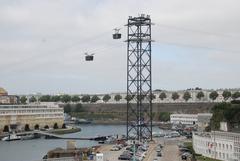 Test du téléphérique de Brest fin septembre 2016