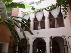 Riad Ineslisa courtyard in Marrakech