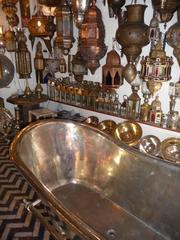 Brass Bathtub in Souks of Marrakech