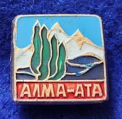 Alma-Ata pin badge