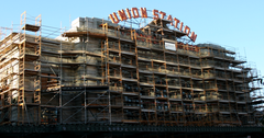 Denver Union Station under construction