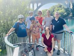 Group photo at the junction of Rhône and Arve