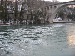 Pont de la Jonction Arve Gelée