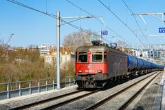 SBB CFF FFS locomotive Re 620 087-7 Bischoffszell on Genève Viaduct Jonction