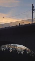 Viaduc de la Jonction with new galvanized steel guardrail