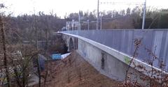 Viaduc de la Jonction with new galvanized steel guardrail