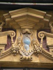 Vieille Bourse in Lille with macarons on display