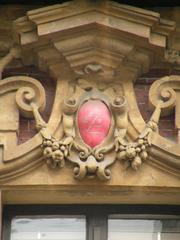 Macarons in a decorative box at Vieille Bourse in Lille