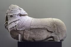 limestone horse sculpture from 450 BC found in La Losa, Albacete