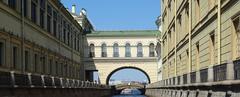 Hermitage Museum in Saint Petersburg from Neva River